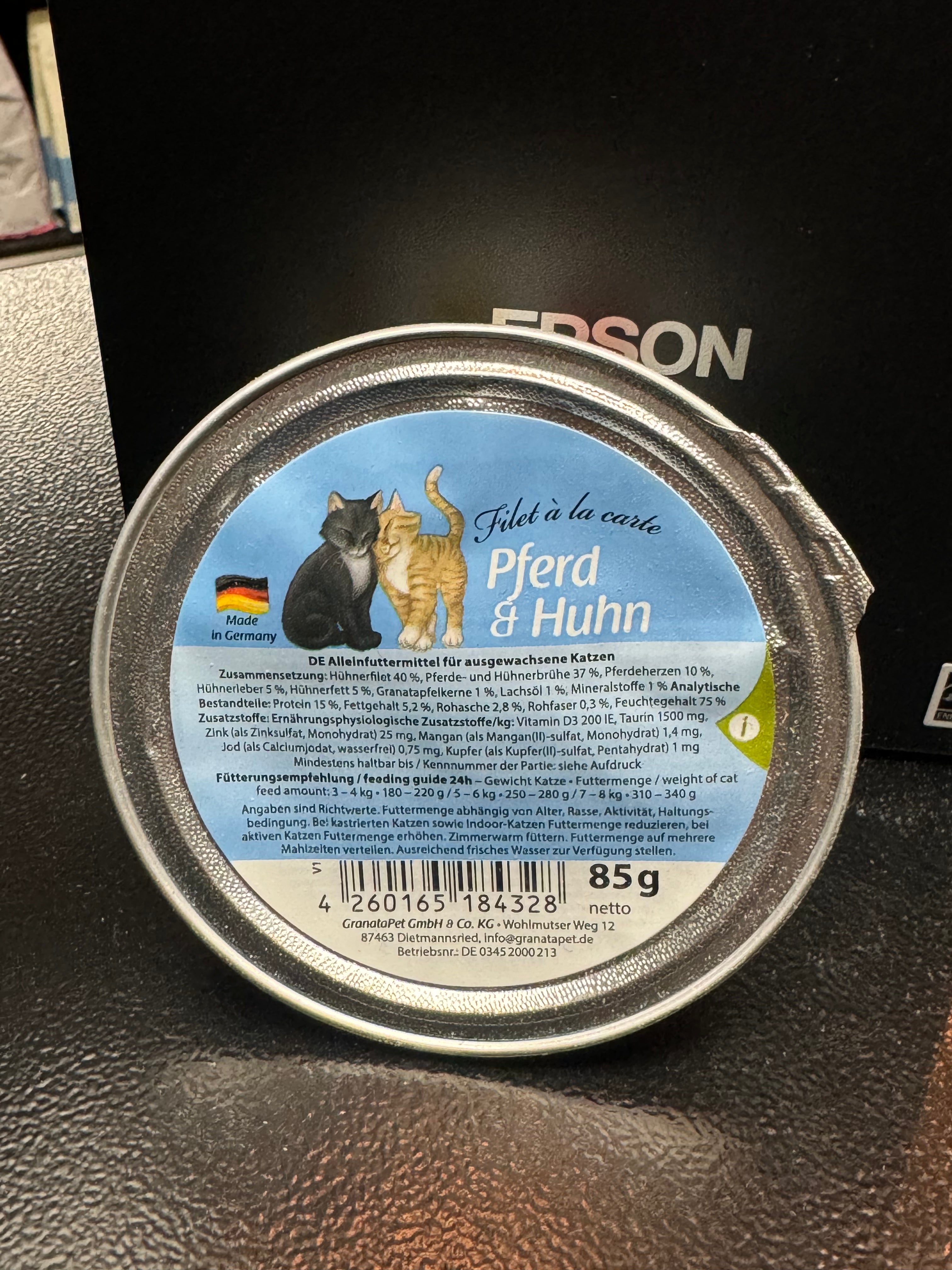 GranataPet Cat Food Tin Horse & Chicken
